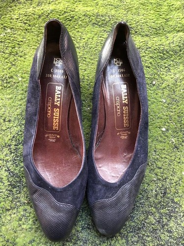 Women bally heels navy suede - women,