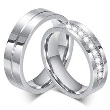 Partnerringe Freundschaftsringe Verlobungsringe Eheringe - Edelstahl / Silber