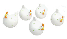 5er Set Deko Huhn Henne aus
