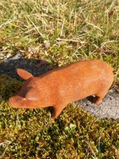 Gusseisen Schwein Porky Edelrost Gartendeko Rost Deko Figur Dekoration