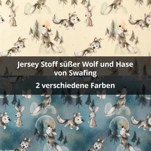 Jersey stoff süßer wolf - stoff, und