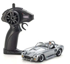 RC Auto Kyosho Mini Z First Maßstab 1:28 Chrom AC Cobra mit Controller & Kegeln