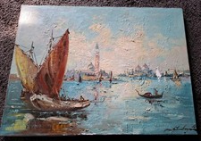 Gemälde Öl Leinwand Venedig