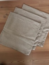 Kissenbezüge Fischgrät Wollstoff beige 3 Stk.