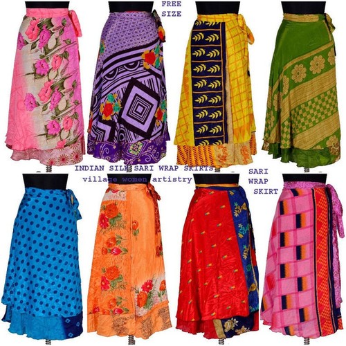 Indische vintage seidenröcke - vintage,