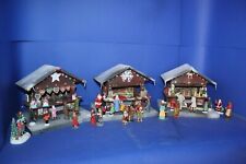 78114 Kleiner Weihnachtsmarkt 3 Stände Große Spur G/LGB, mit Zubehör, Serie GEN2