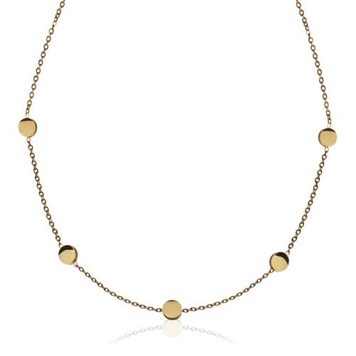 Kette mit plättchen damen - kette,