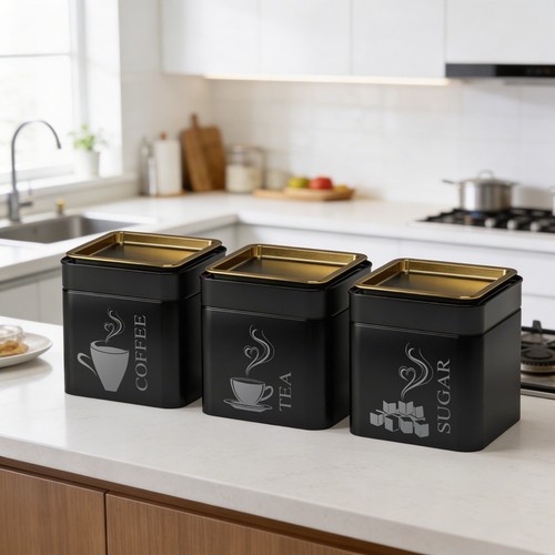 Schwarz 3tlg set - schwarz,