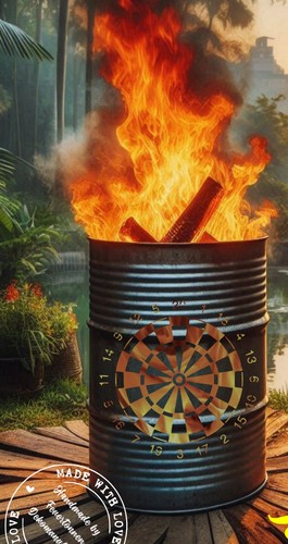 Feuertonne dartscheibe - feuertonne,