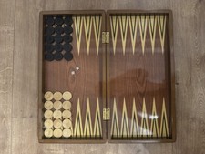 DELUXE Holz Backgammon Set