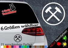 Schlägel und Eisen Aufkleber -6 Größen 21 Farben- Bergmann Kumpel JDM NRW Bochum