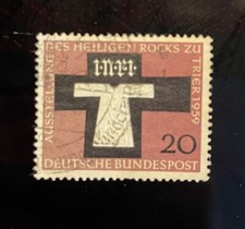 Briefmarke Ausstellung des HEILIGEN ROCKS TRIER 1959