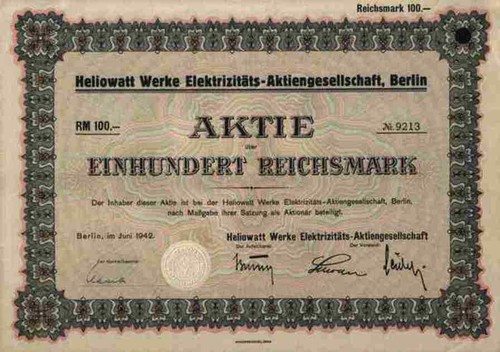 Heliowatt werke elektrizitäts - werke,