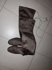 s.Oliver Overknees Stiefel Wildleder Optik Braunbeige Selten Getragen