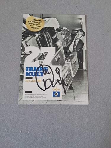 Hsv autogrammkarte signiert - hsv,