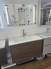 Villeroy&Boch Clear Badmöbel 100cm Arizona Oak, Spiegel, Armatur,