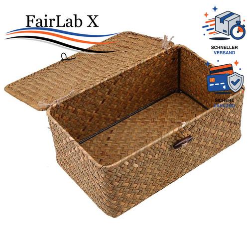 Aufbewahrungskorb rattan mit - rattan,