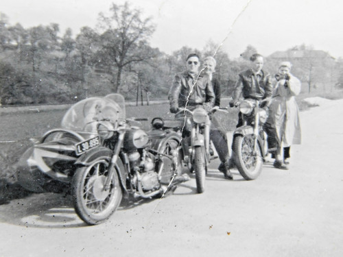 Oldtimer motorrad mit - motorrad,