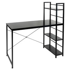 Schreibtisch Computertisch Bürotisch mit Regal Ablagen Arbeitstisch 120x52x121,5