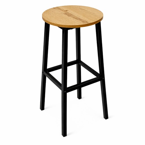 Barhocker aus geknoteter eiche - aus,