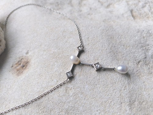 Art deco collier diamanten - deco,