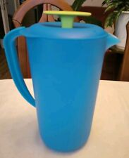 Tupperware Ergonomica Kanne mit Blumendreher,Saftkanne,2,1L,blau-senfgelb,Raritä