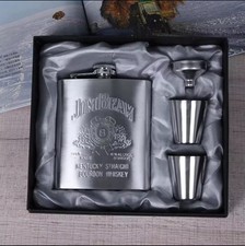 Jim Beam Flachmann Edelstahl