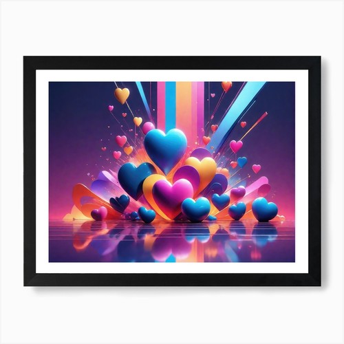 Buntes herz kreativ - buntes,