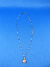 Kleine Kette / Halskette & Anhänger mit Koralle Gold 333 (Gelbgold), ca. 38 cm