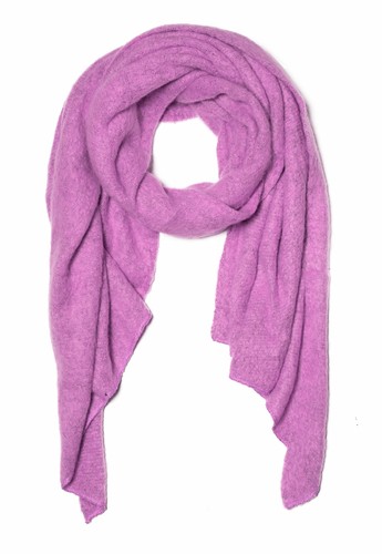Damen schal xxl lila viskose - schal,