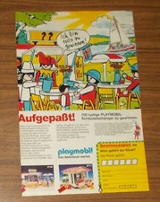Seltene Werbung PLAYMOBIL 3146 Franky's Kiosk 3771 Wochenendhaus Comic 1987