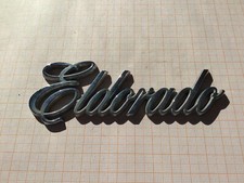 Cadillac Eldorado Chrom Schriftzug Kofferraum Emblem Schrift Trunk Script