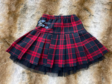 Rock mit Schottenkaro schwarz/rot Gr. ca. 104 cm 4 Jahre