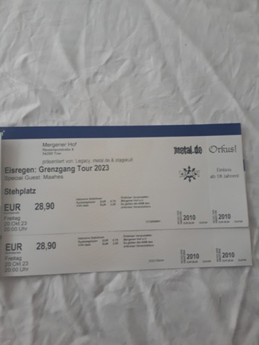 Tickets für eisregen - für,