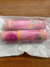 EOS 100% Natural Organic Lip Balm Strawberry Sorbet 2er Pack