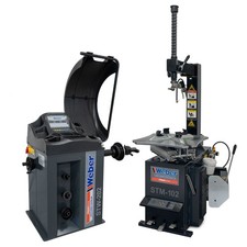 Weber PKW Montiermaschine STM-102 Wuchtmaschine STW-202 Reifendienst Paket