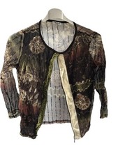 Jäckchen mit Top Gr.36 von Dieter Heupel - grün/ braun/ bunt