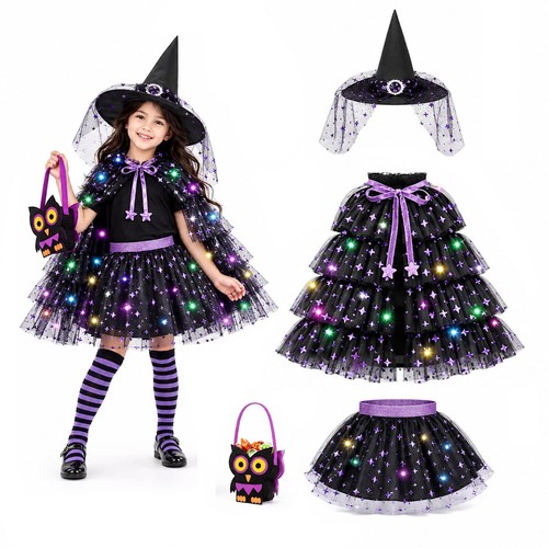 Hexenkostüm kinder led - kinder,,