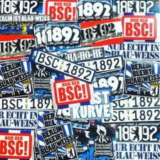100 x  Berlin Ultra Aufkleber Inspiriert von Hertha BSC Kleber Trikot Fahne 