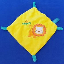PAMPERS LÖWE SCHMUSETUCH KUSCHELTUCH GELB COMFORTER LION 