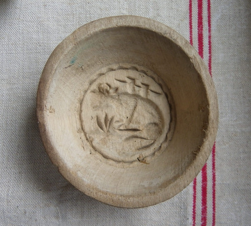 Kleine alte butterform - kleine,
