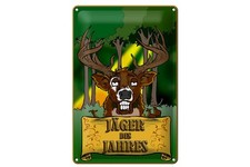 Ontrada Blechschild 20x30cm gewölbt Jagd Jäger des Jahres Reh Schild