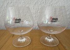 2x Asbach Uralt Schwenker Glas Cognaschwenker Weinbrand 2/4cl Eichstriche RAR