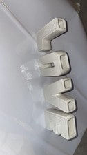 White ceramic vases with - white,