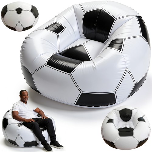 Aufblasbarer fußball sitzsack - aufblasbarer,