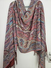 Pavlovo Posad original russischer Schal, 100% Wolle, 70x200cm 