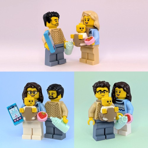 Lego happy family mama papa - family,
