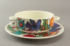 Villeroy Boch Acapulco Suppentassen Untertasse 70er brauner Stempel