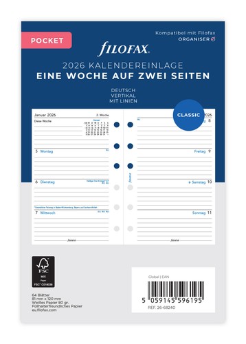 Filofax 68240 - filofax, 26-68240