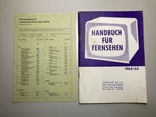 Handbuch für Fernsehen 1964/65 / TV Katalog u.a. Blaupunkt Loewe Telefunken
